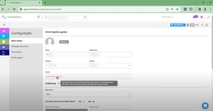 Capturas - Configuración general